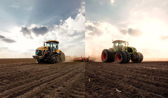 Pneumatici agricoli contro cingoli
