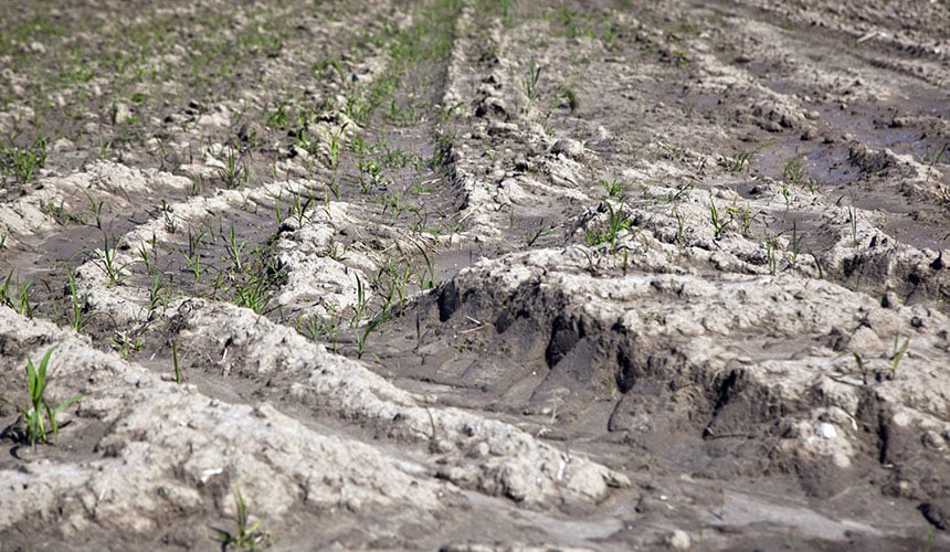 Erosione dei terreni dovute ai passaggi ripetuti delle macchine agricole